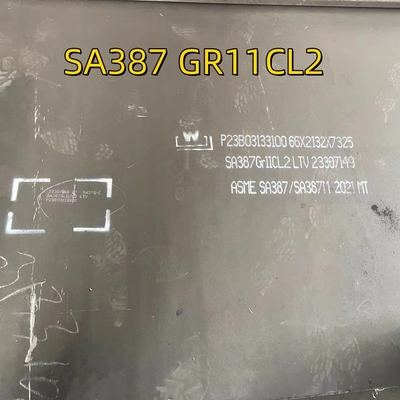 ASTM SA/A387 GR11 CL2 합금강판 6000 x 2000 x 10 mm 보일러 압력 용기 강판