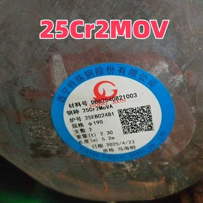 고온으로 롤드 도형 스틸 25Cr2MoVA 합금 스틸 원형 막 150*6000mm 다 직경 셰프트
