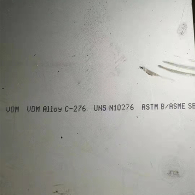 플레이트 등급 하스텔로이 C-276 불순물 ASTM B575 UNS N10276 합금 플레이트