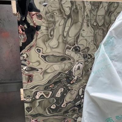 316L 스테인리스 스틸 2000mm 거울 장식 물 물 파동 플라카 물 파동 시트 검은색 표면