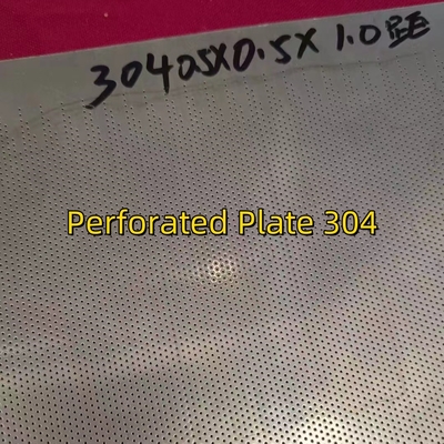 뚫린 엽 스테인리스 스틸 304 0.5MM THK X HOLE Ø0.5MM X PITCH 1MM X W1000MM X2000MM