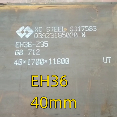 EH36 직사각형 높은 팽창력 선박 건설 철강판 LR ABS 30mm 70mm 원형판