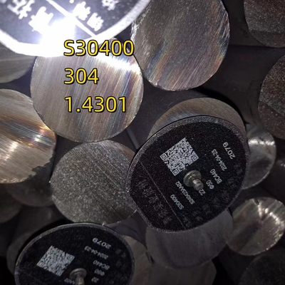 스테인리스 스틸 AISI304 1.4301의 둥근 막대기 재료 직경=165 (또는 170mm) 및 길이=3000mm