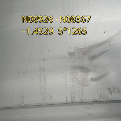 N08926 N08367 DIN1.4529 스테인리스 스틸 판 5*1265*6000mm NO.1 AL-6XN 인콜로이 합금 25-6Mo