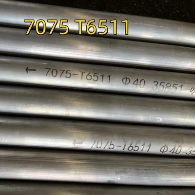 고강도 열처리 7075 T6511 소일드 스드 알루미늄 합금 OD40mm 항공기용