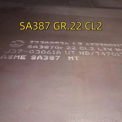 SA387 Gr22 Cl2 고온으로 롤링 된 합금 철강판 EN 10028 13CrMoSi5-5 압력 용기 철강판