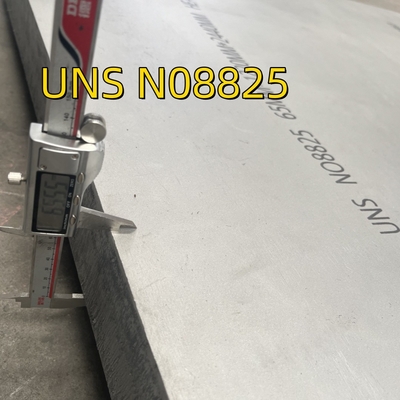 판 크기: 4 ′′x 8 ′′x 10 mm 두께 재료 등급 인코넬 825 합금 강철 판