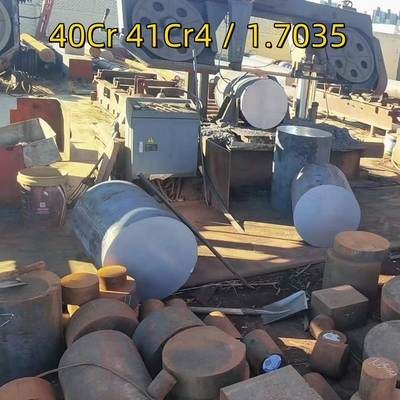 DIN WNr 41Cr4 / 1.7035 40Cr 직경 250-500mm 도장 철근 원통 바 SCR440 합금 바