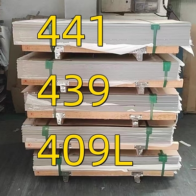 1.4509 AISI 441 2B 2D 스테인리스 스틸 시트 SUS441 자동차 배기가스 시스템에 사용되는 금속 시트 2D 표면