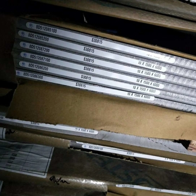 ASTM A240 DIN / EN 1.4835 253MA UNS S30815 열로 굴린 스테인리스 스틸 판 8.0*1500*6000mm