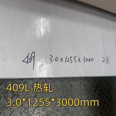 SUH409L/SUS409L 1.4512 스테인리스 스틸 판 3.0*1255*3000MM 1D 표면 자동차 배기가스 부품