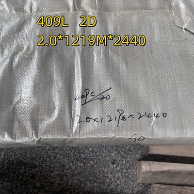 등급 409L 1.4510 냉불 스테인리스 스틸 시트 0.5-3mm 2B 2D 완성 SUH409L