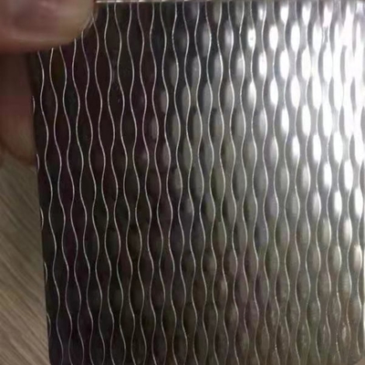 SUS304 4X8 FT 스탬프 된 컬러 된 쌀 곡물 모양 장식 스탬프 된 스테인리스 스틸 엽