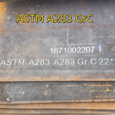 ASTM A283 등급 C 1500x6000x25mm 열로 굴린 MS 판 탄소 강철 보일러판