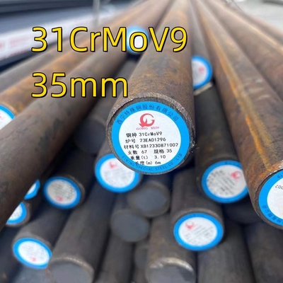질소화 철강 D 35mm 재료 1.8519 31CrMoV9 열처리 및 가공 열불 철강 토양 막대