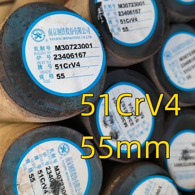 핫 롤드 51CrV4 스프링 알로이 막대기 6m 길이 ASTM AISI 6150 DIN1.8169 스틸 원형 막대