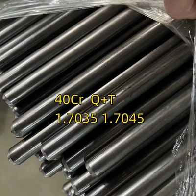 40Cr 1.7035 Q+T 25mm 직선 2500mm 길이 냉면 회로 막대 밝은 표면 H9 내성이 HRC 28-32
