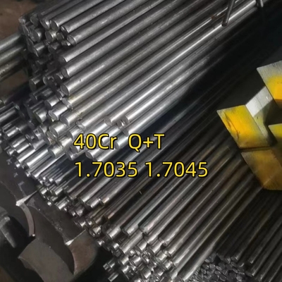 40Cr 1.7035 Q+T 25mm 직선 2500mm 길이 냉면 회로 막대 밝은 표면 H9 내성이 HRC 28-32