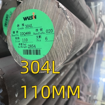 스테인리스 스틸 304 원형 막대 밝은 검은 AISI 304L 스테인리스 스틸 소일드 막대 OD 110MM