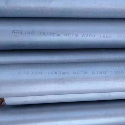 ASME SA789 UNS S32750 스테인리스 스틸 톱리스 튜브 S25073 DIN1.4410 듀플렉스
