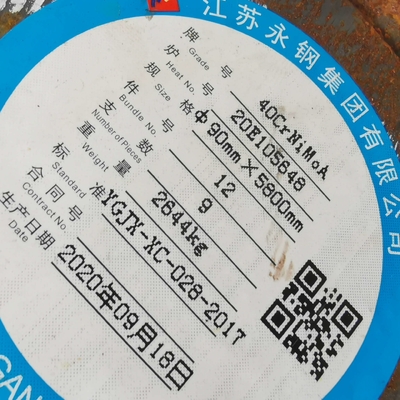 ASTM SAE4340 90mm 다이 알로이 둥근 막대 SNCM439/40CrNiMoa 도형 철근 둥근 막대