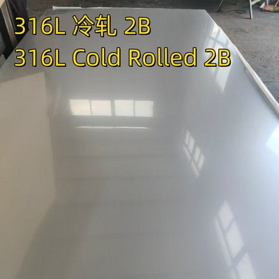 냉간 압연 SUS 316L 스테인리스 강판 1.5mm x 2000mm x 3000mm