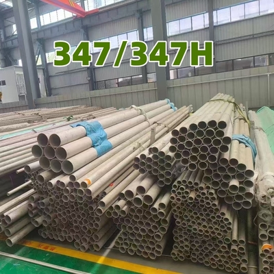 ASTM SA312 TP347/ 347H 열 교환기 X7CrNiNb18-10 둥근 튜브를 위한 스테인리스 스틸 무선 파이프