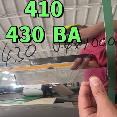 12X17/430/1.4016 AISI 430 냉불 스테인리스 스틸 코일 0.4 * 1000mmWidth SUS430 Ba 표면