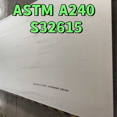 ASTM A240 UNS S32615 고온으로 롤링된 스테인리스 스틸 판 10*1500*6000mm NO 1 표면