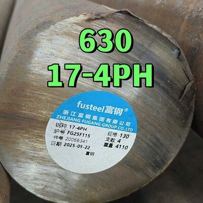 EN 1.4548 AISI630 17-4 PH SUS630 스테인리스 스틸 둥근 막대기 상태 H1150 강도 28HRC (최저)