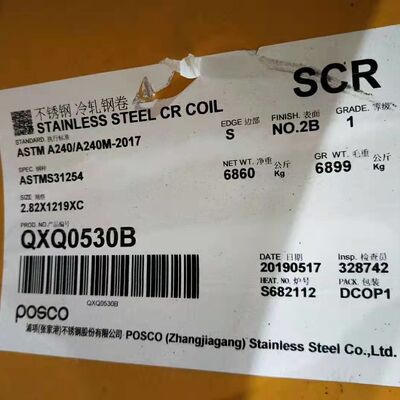 S31254 254 SMO 열로 롤링 된 스테인리스 스틸 판 F44 SA240 UNS S31254 판 3.0*1219*2438mm