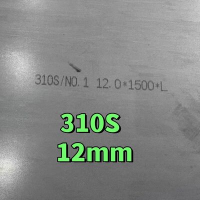 High Temperature Resistant  Hot Rolled  DIN 1.4845 SUS 310S AISI 310S INOX Stainless Steel  Plate  12*1500