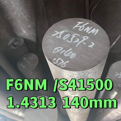 ASTM A182 F6NM 스테인리스강 EN1.4313 UNS S41500 슈퍼 마르텐사이트 라운드 바 및 단조품