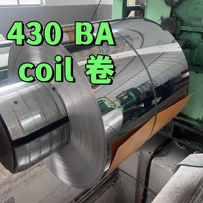 두께 0.5mm ASTM A240 AISI 430 스테인리스 스틸 스트립 코일 너비 1220-1250mm 430 Ba 표면