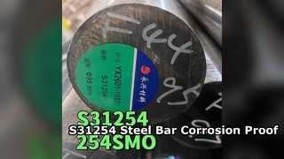 S31254 SMO254 스테인레스 스틸 바 300mm